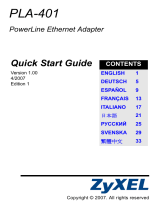 ZyXEL PLA-401 - V3.0.5 ユーザーマニュアル