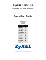 ZyXEL ZyWALL SSL 10 ユーザーマニュアル