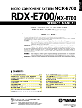 Yamaha RDX-E700 ユーザーマニュアル