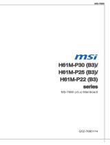 MSI H61M-P22 (B3) ユーザーマニュアル