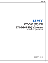 MSI 870-C45 (FX) V2 ユーザーマニュアル