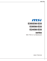 MSI E350DM-E33 ユーザーマニュアル