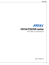 MSI H61M-P32/W8 ユーザーマニュアル