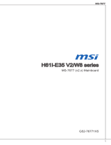 MSI H61I-E35 V2/W8 ユーザーマニュアル