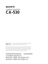 Sony CA-530 ユーザーマニュアル