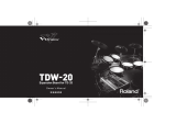 Roland V-Drums TDW-20 取扱説明書
