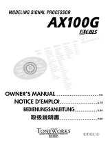 Korg AX100G 取扱説明書