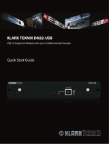 Klark Teknik DN32-USB クイックスタートガイド