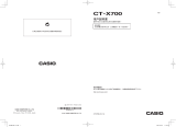 Casio CT-X700 ユーザーマニュアル