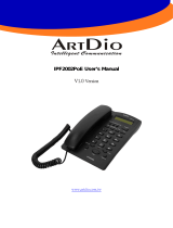 ArtDio Cell Phone IPF2002PoE ユーザーマニュアル