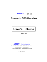 Holux GPS Receiver GR-230 ユーザーマニュアル