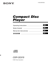 Sony CDP-CE375 ユーザーマニュアル
