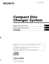 Sony Car Stereo System CDX-444RF ユーザーマニュアル