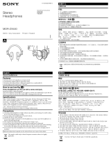 Sony MDR-ZX500 取扱説明書