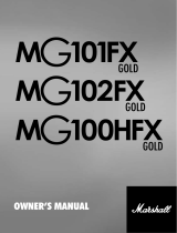 Marshall Amplification MG101FX Gold 取扱説明書