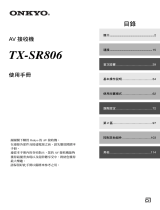 ONKYO TX-SR806 取扱説明書