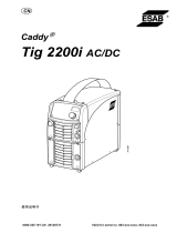 ESAB Tig 2200i AC/DC - Caddy Tig 2200i AC/DC ユーザーマニュアル