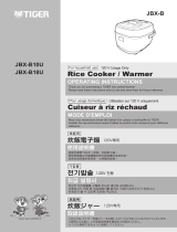 Tiger JBX-B Series White Micom Rice Cooker ユーザーマニュアル