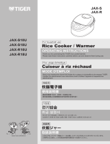 Tiger JAX-R Series White Micom Rice Cooker ユーザーマニュアル
