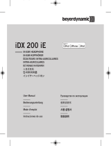 Beyerdynamic iDX 160 iE ユーザーマニュアル