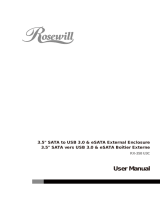 Rosewill RX-358 U3C BLK ユーザーマニュアル