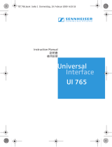 Sennheiser UI 765 ユーザーマニュアル