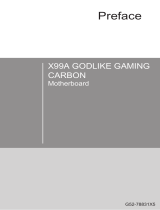 MSI X99A GODLIKE GAMING CARBON 取扱説明書