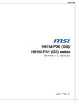 MSI H61M-E23H61M-P20H61M-P31 取扱説明書