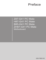 MSI B85-G41 PC Mate 取扱説明書