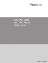 MSI Z97 PC Mate 取扱説明書
