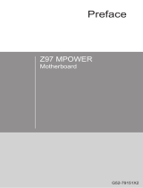 MSI Z97 MPOWER 取扱説明書
