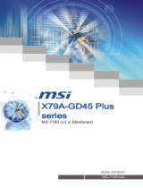 MSI X79A-GD45 Plus 取扱説明書