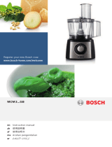 Bosch FOOD PROCESSOR MCM3200WGB ユーザーマニュアル