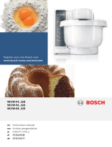 Bosch MUM4807GB Stand Mixer ユーザーマニュアル