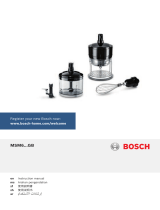 Bosch MSM67160GB/01 ユーザーマニュアル