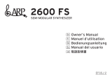 Korg ARP 2600 FS 取扱説明書
