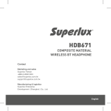 Superlux HDB-671 Black 取扱説明書