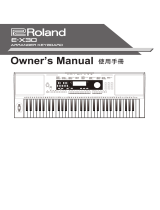 Roland E-X30 取扱説明書