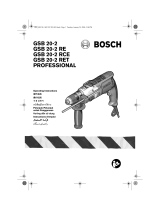 Bosch PROFESSIONAL GSB 20-2 RCE Operating Instructions Manual