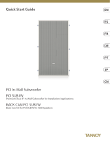 Tannoy PCI SUB IW WITH BACK CAN クイックスタートガイド