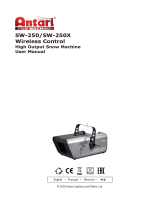 Antari SW-250 Wireless Control Snow Machine ユーザーマニュアル