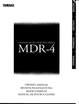 Yamaha MDR-4 取扱説明書