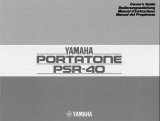 Yamaha PortaTone PSR-40 取扱説明書