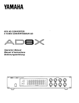 Yamaha AD8X 取扱説明書