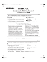 Yamaha MBM7CL 取扱説明書