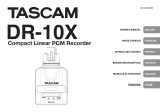 Tascam DR-10X Plug-On Linear PCM Digital Recorder 取扱説明書