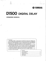 Yamaha D1500 取扱説明書