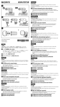 Sony ECMXYST1M ユーザーマニュアル
