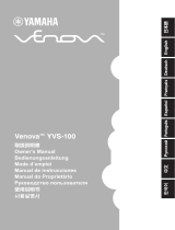 Yamaha Venova 取扱説明書
