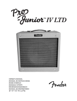 Fender Pro Junior IV LTD PR 257 取扱説明書